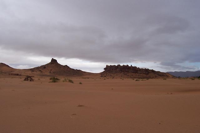 mitten im sand