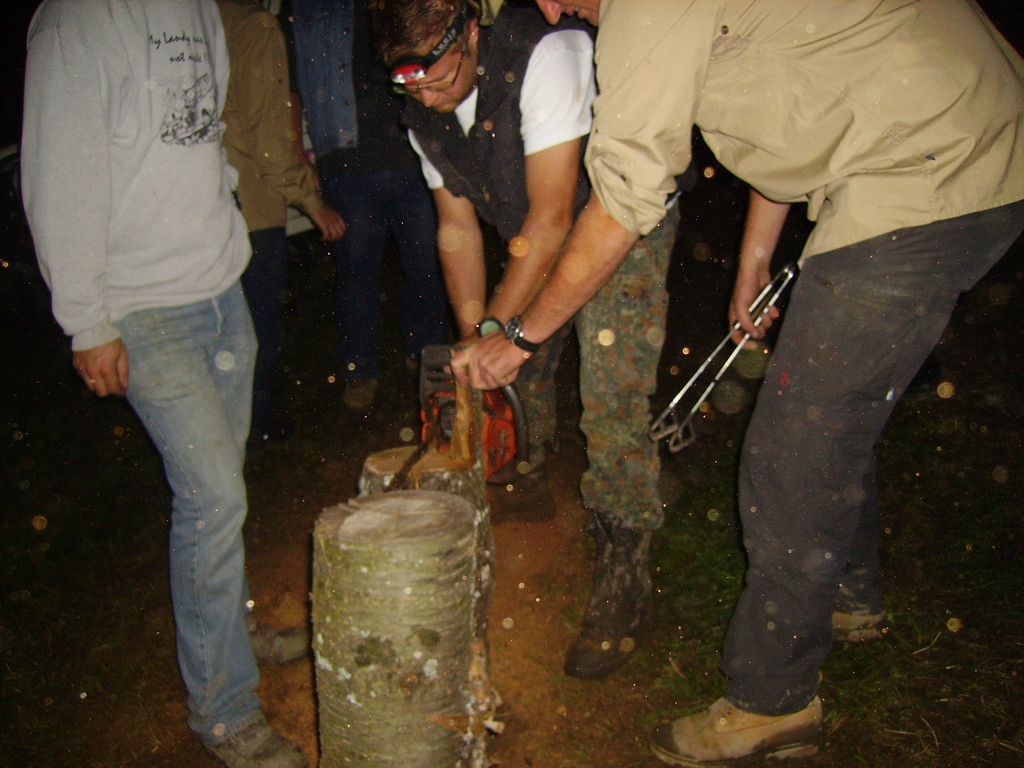 abendliche Schnitzarbeiten